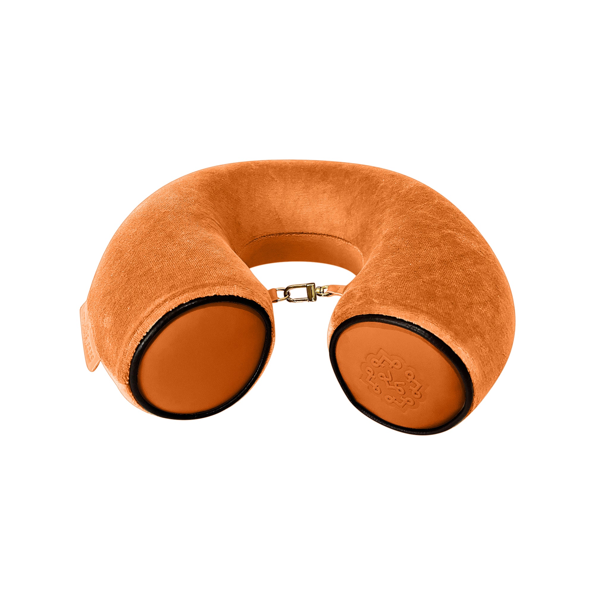 Lotta Pieces Super Plush Travel Neck Pillow With Leather Tips LOTTA PIECES clothing accessories